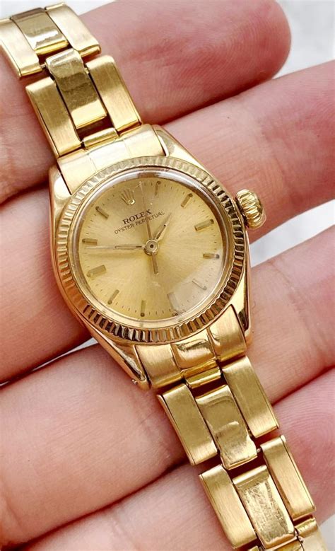 vintage ladies rolex gold